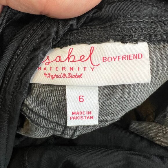 Isabel Maternity by Ingrid & Isabel NWT Over Belly Boyfriend Maternity Jeans - Picture 6 of 16
